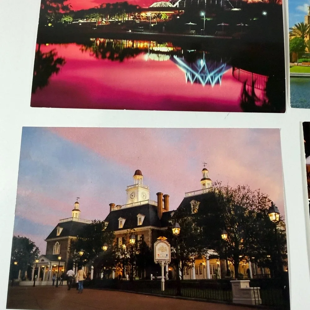 Epcot Center 1982 Lot of  6‎ Postcards Disney World Chrome The Land Pavilion